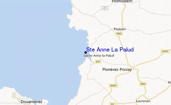 Ste Anne La Palud location map