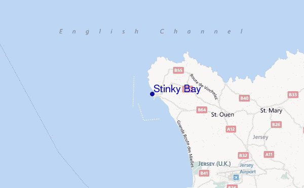 Stinky Bay location map