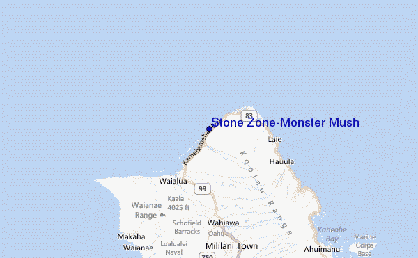 Stone Zone/Monster Mush Location Map