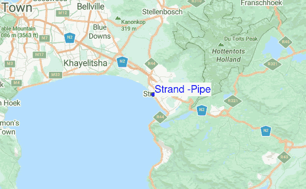 Strand Cape Town Map Strand (Pipe) Surf Forecast And Surf Reports (Cape Town, South Africa)