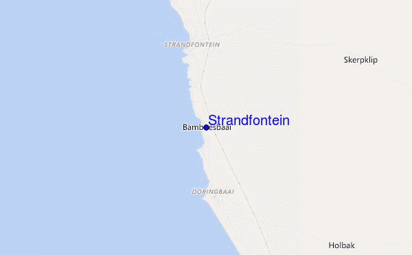Strandfontein location map