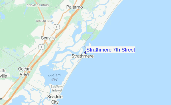 Strathmere 7th Street location map