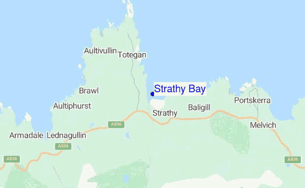 Strathy Bay location map