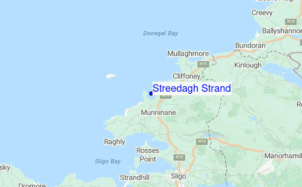 Streedagh Strand Location Map