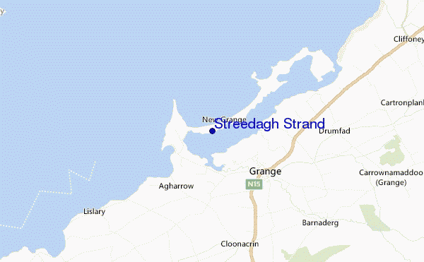 Streedagh Strand location map