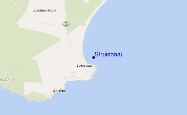 Struisbaai location map