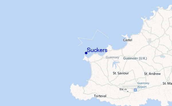 Suckers location map