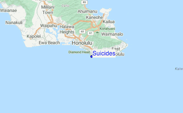 Suicides Location Map