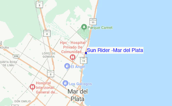 Sun Rider (Mar del Plata) location map