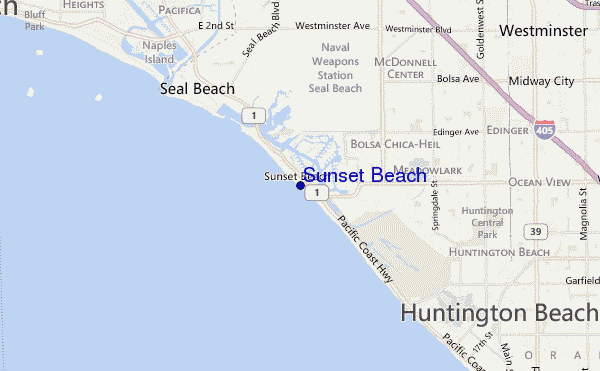 Sunset Beach location map