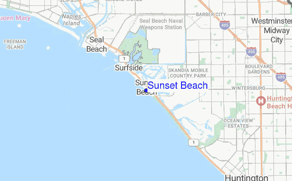 Sunset Beach location map