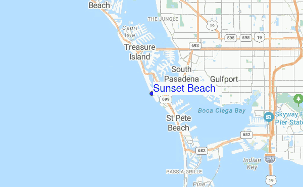 Sunset Beach location map