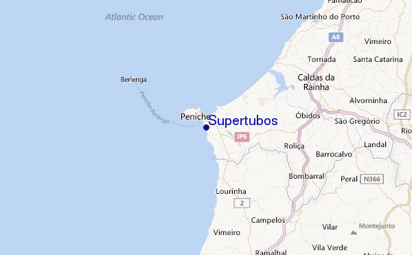 Supertubos Location Map