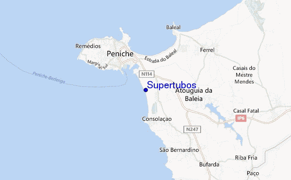 Supertubos location map