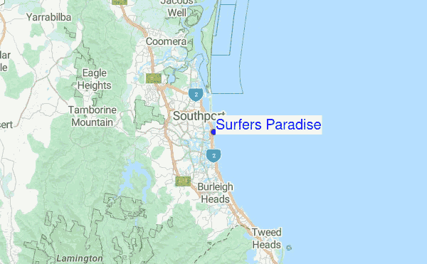 Surfers Paradise Australia Map Surfers Paradise Surf Forecast And Surf Reports (Qld - Gold Coast, Australia )