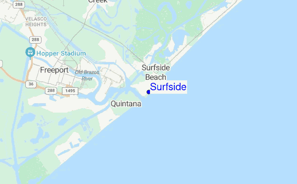 Surfside location map