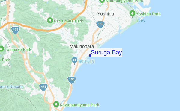 Suruga Bay location map