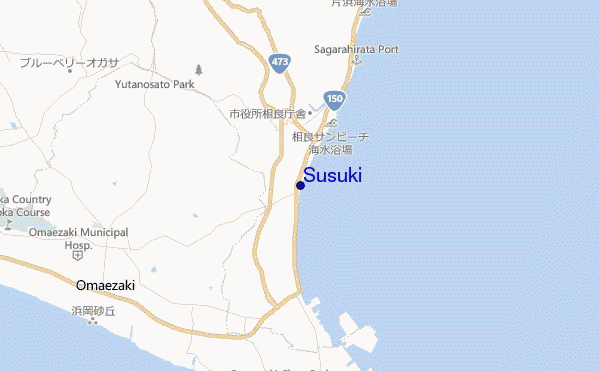 Susuki location map