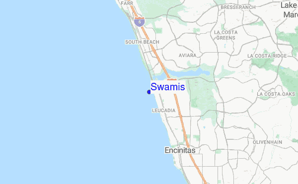 Swamis location map