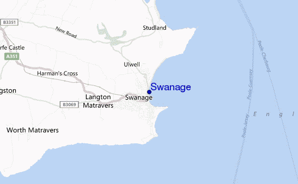 Swanage location map