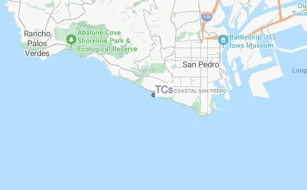 TCs location map