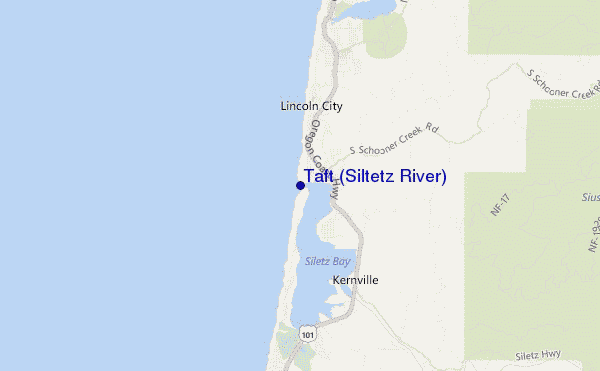 Taft (Siltetz River) location map