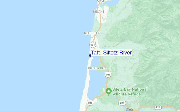 Taft (Siltetz River) location map