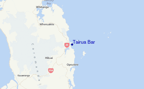 Tairua Bar Location Map