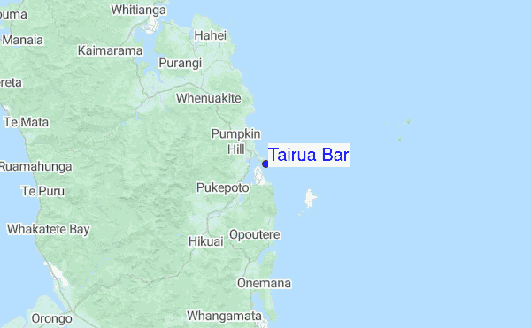 Tairua Bar Location Map
