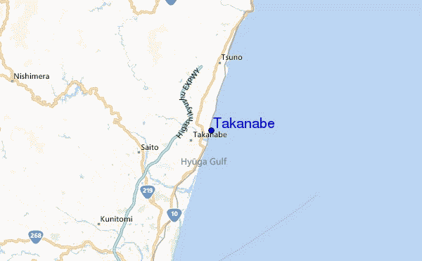 Takanabe Location Map