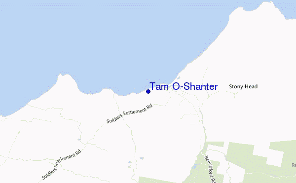 Tam O'Shanter location map
