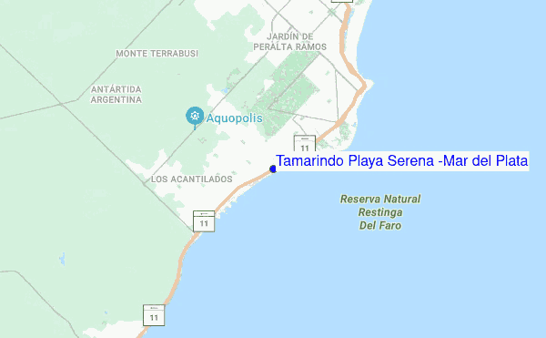 Tamarindo Playa Serena (Mar del Plata) location map