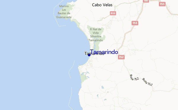 Tamarindo location map