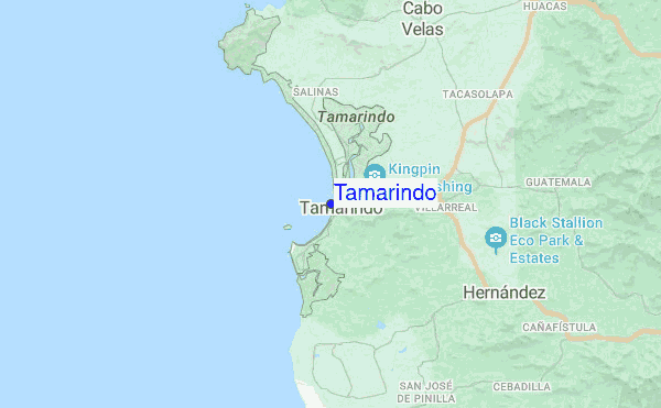 Tamarindo location map