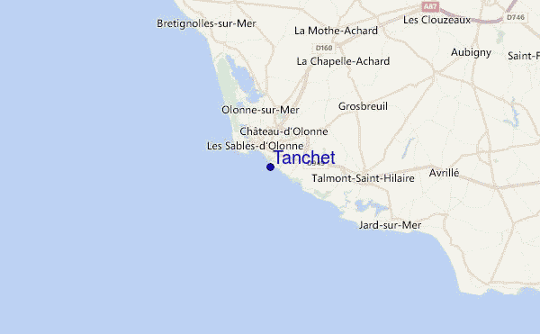 Tanchet Location Map