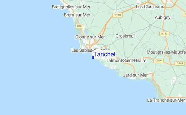 Tanchet Location Map