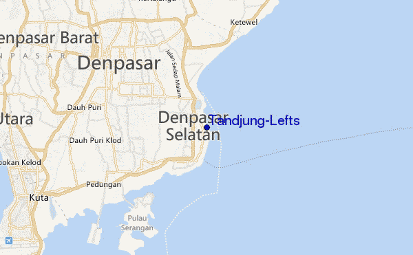 Tandjung-Lefts location map