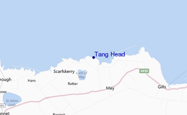 Tang Head location map
