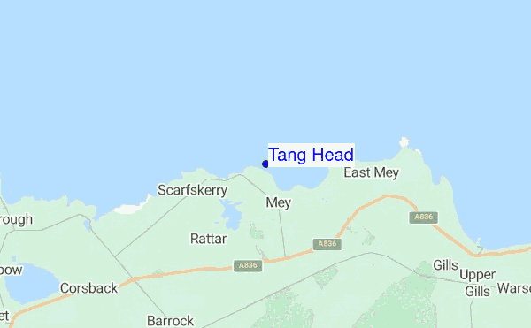 Tang Head location map