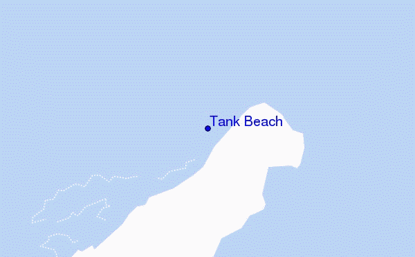 Tank Beach location map
