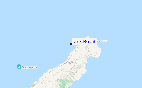 Tank Beach location map