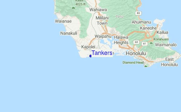 Tankers Location Map