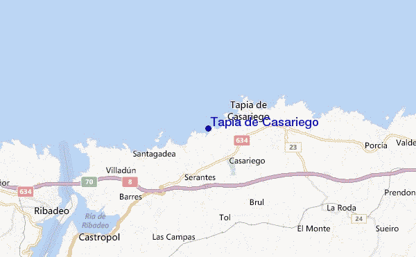 Tapia de Casariego location map
