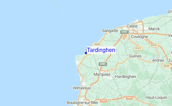 Tardinghen Location Map