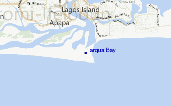 Tarqua Bay location map