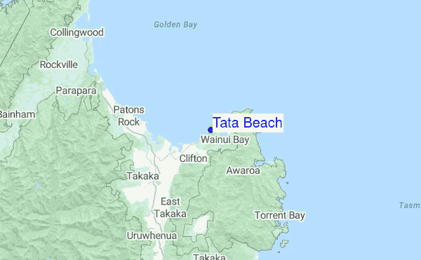 Tata Beach Location Map