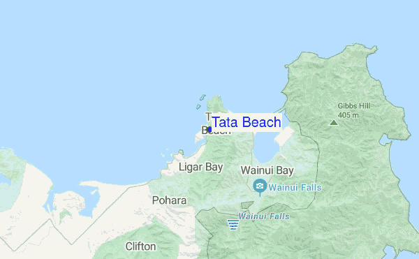 Tata Beach location map