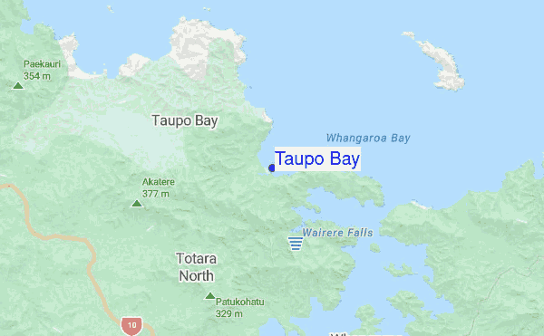 Taupo Bay location map