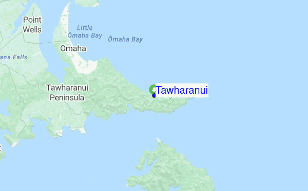 Tawharanui location map