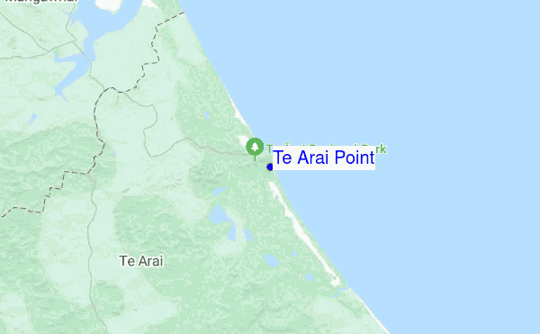 Te Arai Point location map